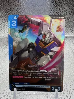 Gundam Card Game GD01-001 LR Gundam RX-78-2 English TCG - Image 1