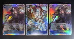 2024 One Piece Two Legends Edward Newgate #OP08-043 & Op13 042. SR. 3 CARDS! - Image 1