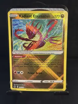 Pokemon TCG Radiant Eternatus Crown Zenith Holo Card 105/159 Ultra Rare - Image 1