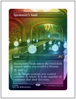 1x Spymaster's Vault, Borderless Art - Foil, Magic MTG NM - Image 1