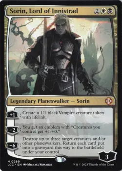 Sorin, Lord of Innistrad M Commander: The Lost Caverns of Ixalan 289 Near Mint - Image 1