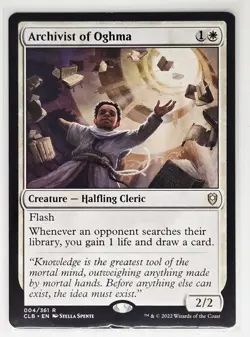 Archivist of Oghma Commander Legends: Battle for Baldur's Gate MTG - Image 1
