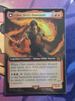 MTG Clive, Ifrit's Dominant (0458) Extended Art NM Foil Final Fantasy - Image 1