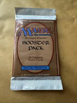 MTG - Revised Booster Pack - Magic the Gathering, Factory Sealed 1994 742818067003 - Image 1