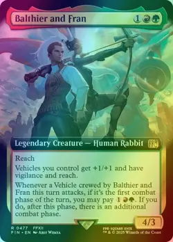 Balthier and Fran (Extended Art FOIL) MTG Final Fantasy NM 477 FAST SHIPPING - Image 2