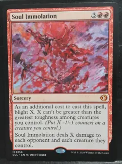 Soul Immolation 0156 Lorwyn Eclipsed Regular NM/M pack fresh - Image 1