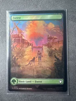 MTG Forest - 325 - Fallout​ - Near Mint Foil - Image 2