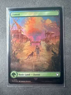 MTG Forest - 325 - Fallout​ - Near Mint Foil - Image 3