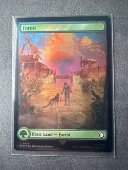MTG Forest - 325 - Fallout​ - Near Mint Foil - Image 4