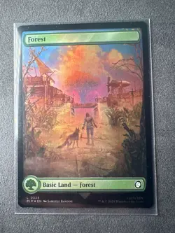 MTG Forest - 325 - Fallout​ - Near Mint Foil - Image 5