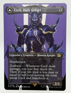 MTG Cecil, Dark Knight (Borderless) Normal NM FINAL FANTASY Magic 380 - Image 1