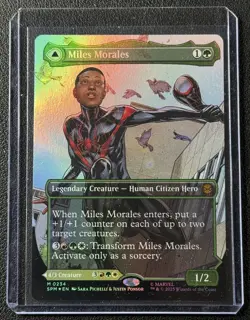 2025 MTG Magic the Gathering Marvel Spider-Man Miles Morales Borderless Foil 234 - Image 1