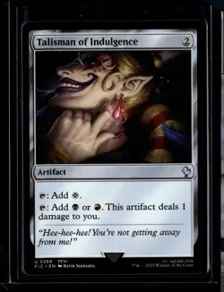 Talisman of Indulgence - 366 - FIC - NM - MTG Magic the Gathering - Image 1