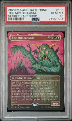 2020 MAGIC THE GATHERING SECRET LAIR DROP #136 THE MIMEOPLASM PRIME SLIME PSA 10 - Image 1