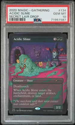 2020 MAGIC THE GATHERING SECRET LAIR DROP #134 ACIDIC SLIME PRIME SLIME PSA 10 - Image 1