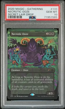 2020 MAGIC THE GATHERING SECRET LAIR DROP #133 NECROTIC OOZE PRIME SLIME PSA 10 - Image 1