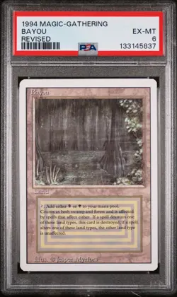 1994 MAGIC: THE GATHERING REVISED BAYOU PSA 6 - Image 1