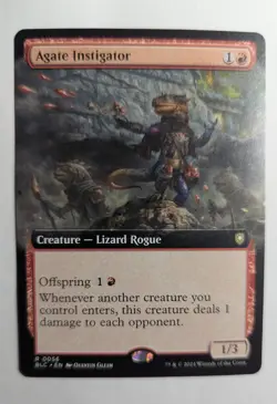 1x Agate Instigator Extended Art NM Commander Bloomburrow BLB Magic MTG x1 - Image 1