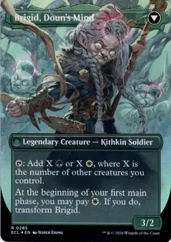 Brigid, Clachan's Heart FOIL BORDERLESS Lorwyn Eclipsed Magic MTG NM - Image 2