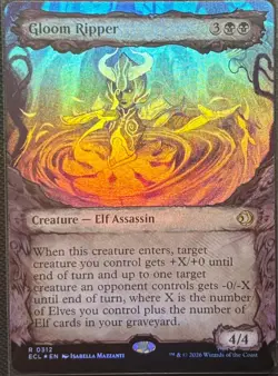 MTG Lorwyn Eclipsed Gloom Ripper Showcase Foil (Rare) - Image 1