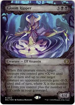 MTG Lorwyn Eclipsed Gloom Ripper Showcase Foil (Rare) - Image 2