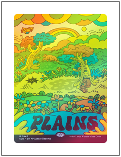 1x Plains 1945, Foil, Flower Power Secret Lair Drop, Magic, MTG NM - Image 1