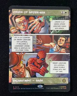 2023 Magic The Gathering MTG Marvel EN Foil R 0218 Origin of Spider-Man GAV - Image 1