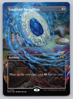 Sapphire Medallion Borderless - Modern Horizons 3 MTG - Image 1