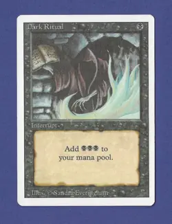 1994 Magic the Gathering - Dark Ritual - Interrupt - Revised MTG - Image 1