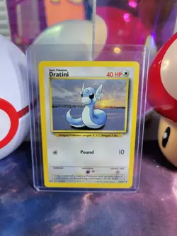 Dratini 26/102 Pokemon TCG Base Set Unlimited Regular Uncommon LP - Image 1