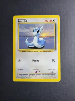 Dratini 26/102 Pokemon TCG Base Set Unlimited Regular Uncommon LP - Image 2