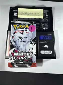 Very Heavy! 22.69g Pokemon TCG SV10.5 White Flare Booster Pack Sealed! - Image 1