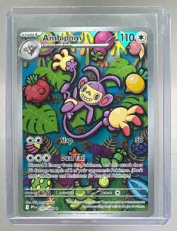 Ambipom 2025 Pokemon Phantasmal Flames - PFL EN #107/094 Illustration Rare - Image 1