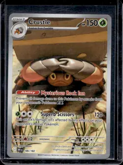 2025 Pokemon SV Destined Rivals DRI EN Crustle #186/182 - Image 1