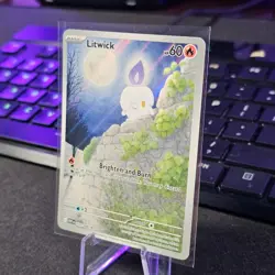 Litwick 101/086 Illustration Rare- Pokemon White Flare Holo SV ENGLISH - Image 2