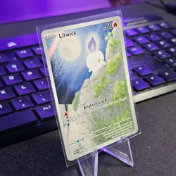 Litwick 101/086 Illustration Rare- Pokemon White Flare Holo SV ENGLISH - Image 3