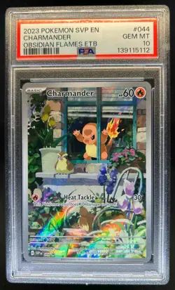 2023-25 Pokemon SV Black Star Promos SVP EN Charmander #044 PSA 10 - Image 1