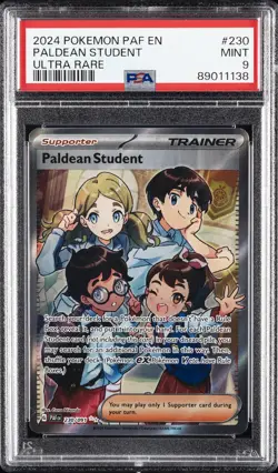 2024 POKEMON PAF EN-PALDEAN FATES ULTRA RARE #230 PALDEAN STUDENT PSA 9 - Image 1