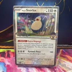 Hop’s Snorlax 184 Journey Together SEALED Promo Deck Pokemon - Image 1