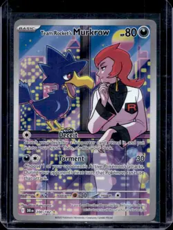 2025 Pokemon SV Destined Rivals DRI EN Team Rocket's Murkrow #200/182 - Image 1