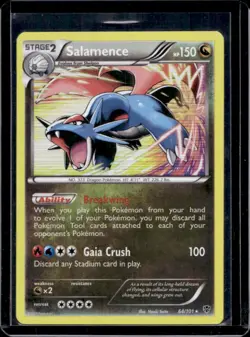 2013 Pokemon Black & White Plasma Blast Salamence Holo #64/101 - Image 1