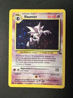 Pokemon TCG Haunter Fossil 6/62 Holo Unlimited Rare LP Vintage WOTC 1999 - Image 1