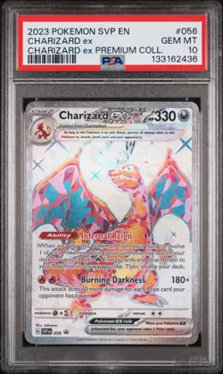 2023 POKEMON SVP EN-SV PREMIUM COLLECTION PROMO #056 CHARIZARD EX PSA 10 - Image 1