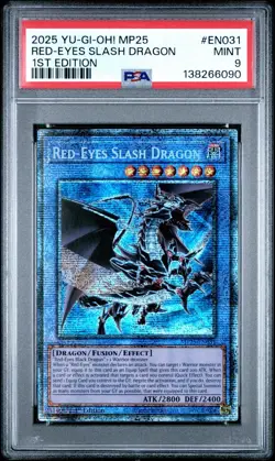 2025 PSA 9 YUGIOH MP25 STARLIGHT RARE RED EYES SLASH DRAGON 💫 - Image 1