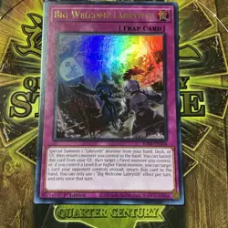 Yu-Gi-Oh Quarter Century Stampede Big Welcome Labyrinth Ultra Rare RA04-EN104 NM - Image 1