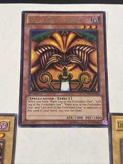YUGIOH EXODIA THE FORBIDDEN ONE SET LCYW SECRET 1ST ED NM - Image 2