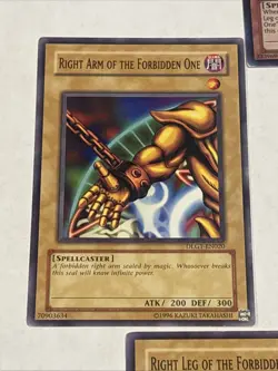 YUGIOH EXODIA THE FORBIDDEN ONE SET LCYW SECRET 1ST ED NM - Image 3