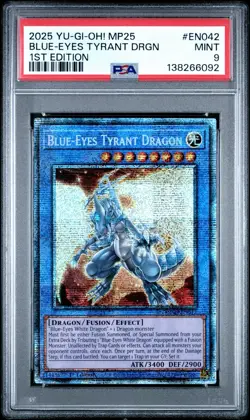 2025 PSA 9 YUGIOH MP25 STARLIGHT RARE BLUE EYES TYRANT DRAGON 💫 - Image 1
