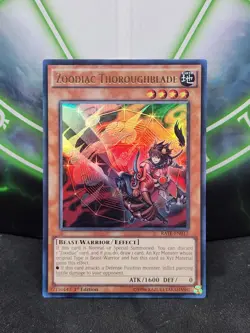 Yugioh Zoodiac Thoroughblade RATE-EN017 Ultra Rare 1st Edition NM - Image 1