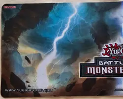 1996 Yu-Gi-Oh! Battle Pack 3 Monster League Play Mat 24" x 9", in Good Shape - Image 2